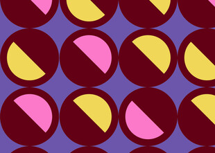 几何色块构成的抽象图案