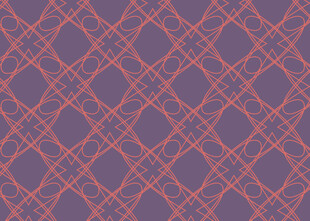 紫色底红色线条几何图案