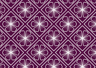 紫色花纹几何图案壁纸