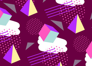 几何图案多彩抽象背景