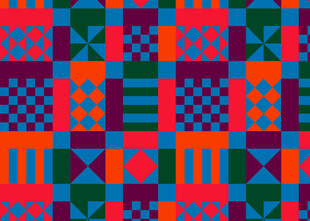 多彩几何图案无缝背景