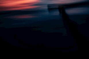 日落时分朦胧景象