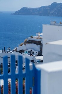 圣托里尼蓝白海岸美景