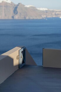 圣托里尼海景露台风光