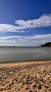 沙滩海景 留下岁月的足迹