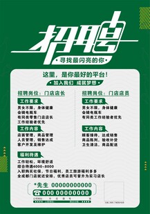 招聘海报