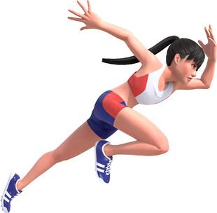 奔跑的活力少女