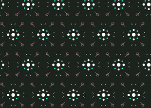 黑色底白色几何图案纹理