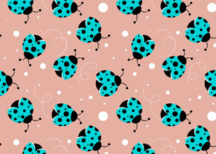 瓢虫图案背景纹理