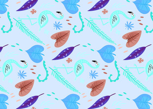 清新海洋风图案设计