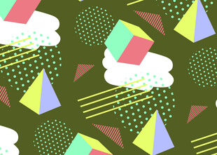 多彩几何图案背景设计