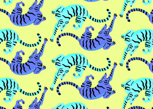 多彩老虎图案背景设计