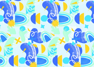 海洋元素无缝图案设计