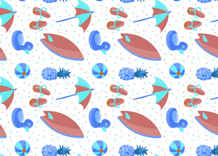 海洋主题图案背景设计