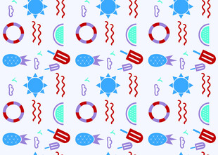 海洋元素图案背景