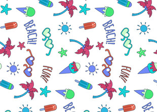 多彩节日装饰图案背景