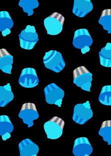 蓝色几何图案背景纹理