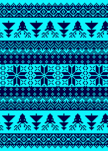 蓝底几何图案民族风纹理