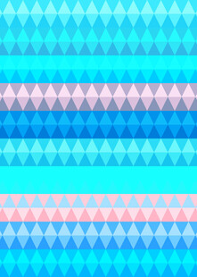蓝粉渐变菱形几何图案背景