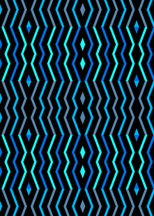 蓝黑几何波浪图案背景