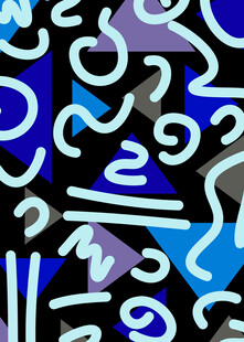 抽象几何线条图案设计