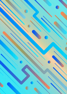 多彩几何线条抽象背景图