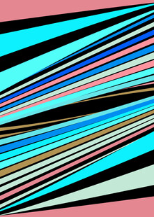 炫彩条纹抽象艺术图案