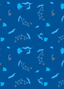 蓝色海洋生物图案背景