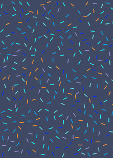 蓝色底多彩羽毛图案背景