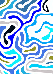 抽象多彩线条图案背景