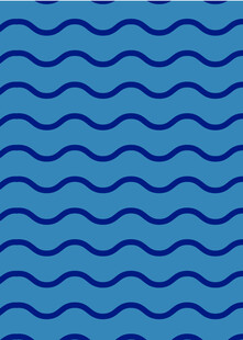 蓝色波浪纹图案背景