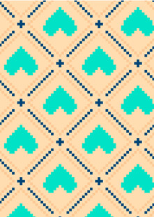 心形几何图案背景纹理