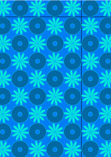 蓝绿色几何花纹图案背景