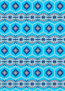 蓝色几何图案无缝背景