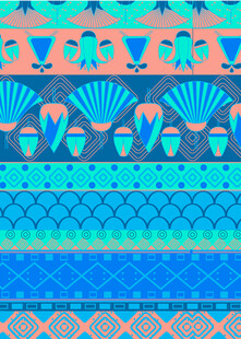 多彩几何民族风图案纹理