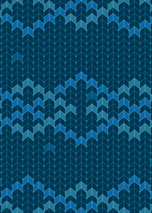 蓝色几何图案针织纹理