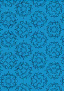 蓝色几何花纹图案背景