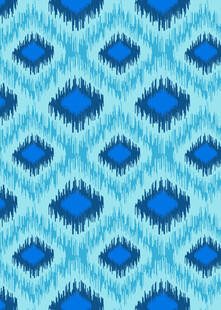 蓝色几何图案无缝纹理