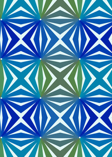 蓝绿几何图案无缝背景