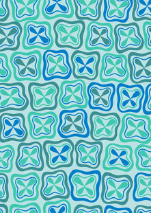 蓝绿色几何图案纹理背景