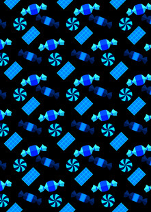 蓝色几何图案无缝背景