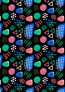 多彩几何图案背景纹理