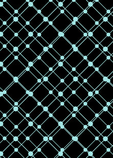 蓝黑网格几何图案背景