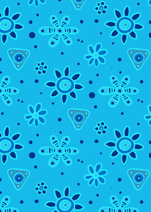 蓝色雪花图案背景纹理