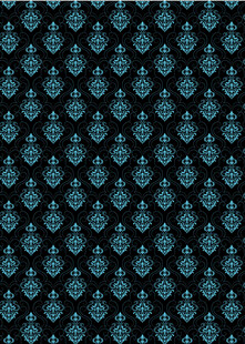 深蓝色复古花纹图案背景