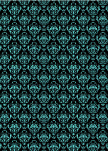 蓝绿色复古花纹图案背景