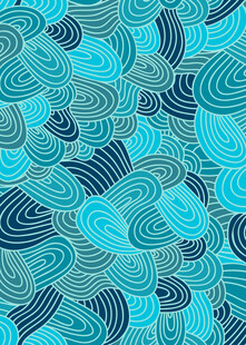 蓝绿色波浪纹理图案