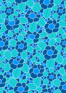 蓝绿相间几何图案背景