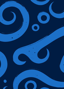 蓝色漩涡图案背景纹理