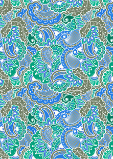 蓝绿交织抽象花纹图案